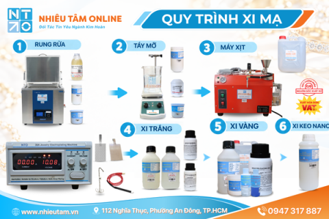 Quy Trình Xi Mạ Nữ Trang - Nhiêu Tâm Online Cung Cấp Trọn Bộ Máy Móc, Thiết Bị & Hóa Chất