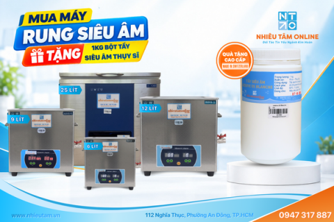 MUA MÁY RUNG SIÊU ÂM NTO – TẶNG 1KG BỘT TẨY SIÊU ÂM NHẬP KHẨU THỤY SĨ