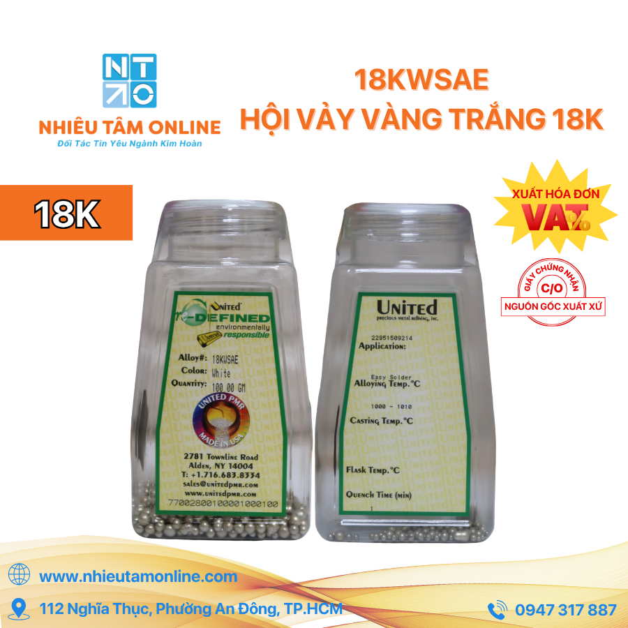 18KWSAE - Hội Vảy Vàng Trắng 18K