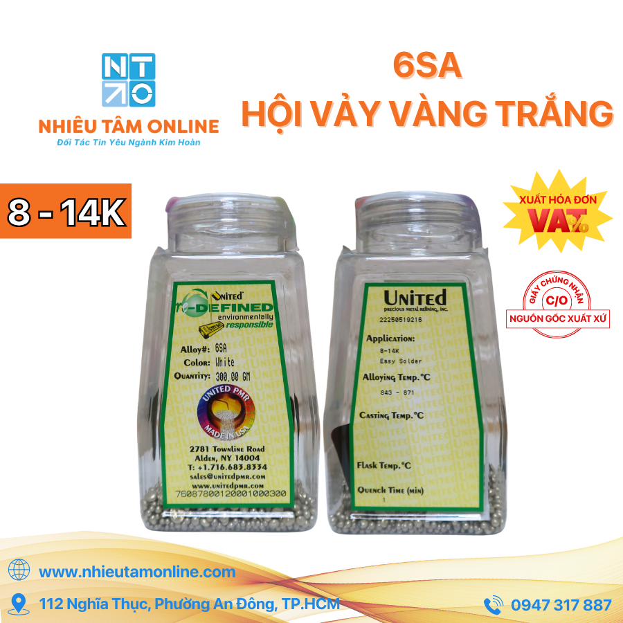 6SA - Hội Vảy Vàng Trắng 8K - 14K
