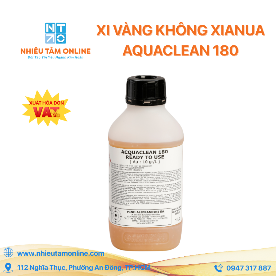 Xi Vàng Không Xianua - Aquaclean 180