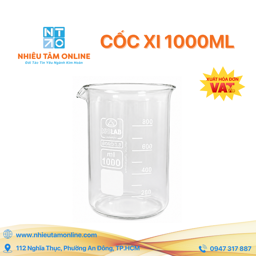 ​Cốc Thủy Tinh Đức 1000ml