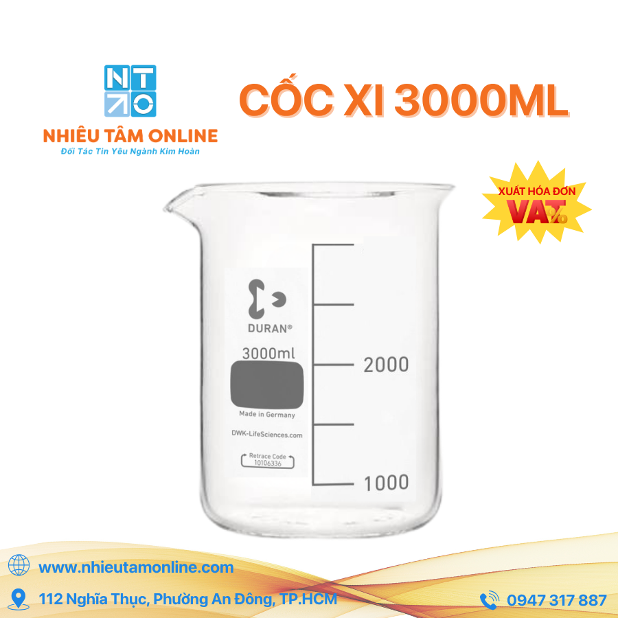 Cốc Thủy Tinh Đức 3000ml
