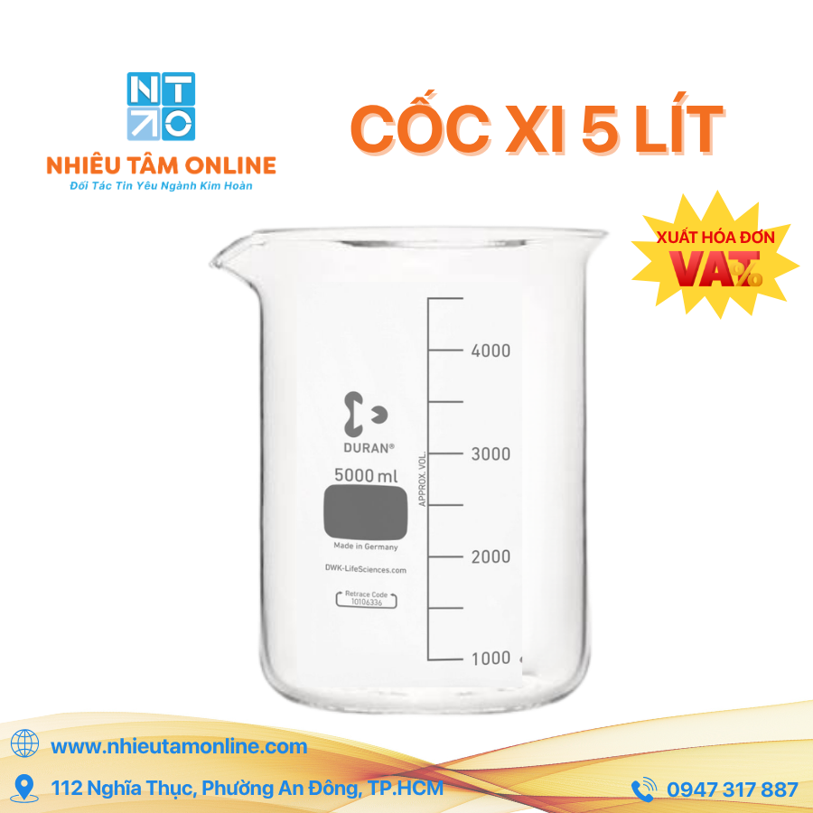 Cốc Thủy Tinh Đức 5000ml