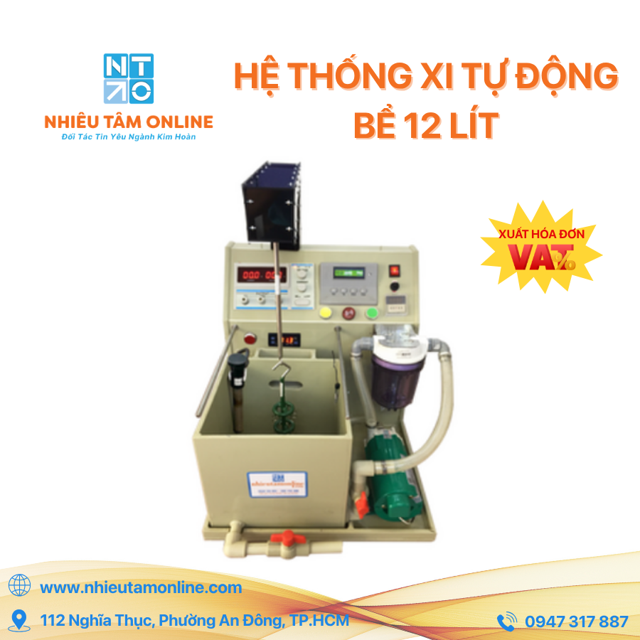 Hệ Thống Xi Tự Động Bể 12 Lít