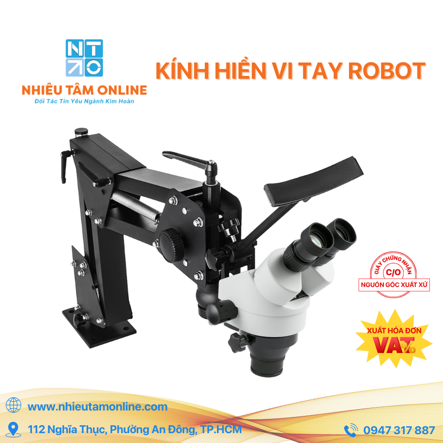 Kính Hiển Vi Tay Robot 45X