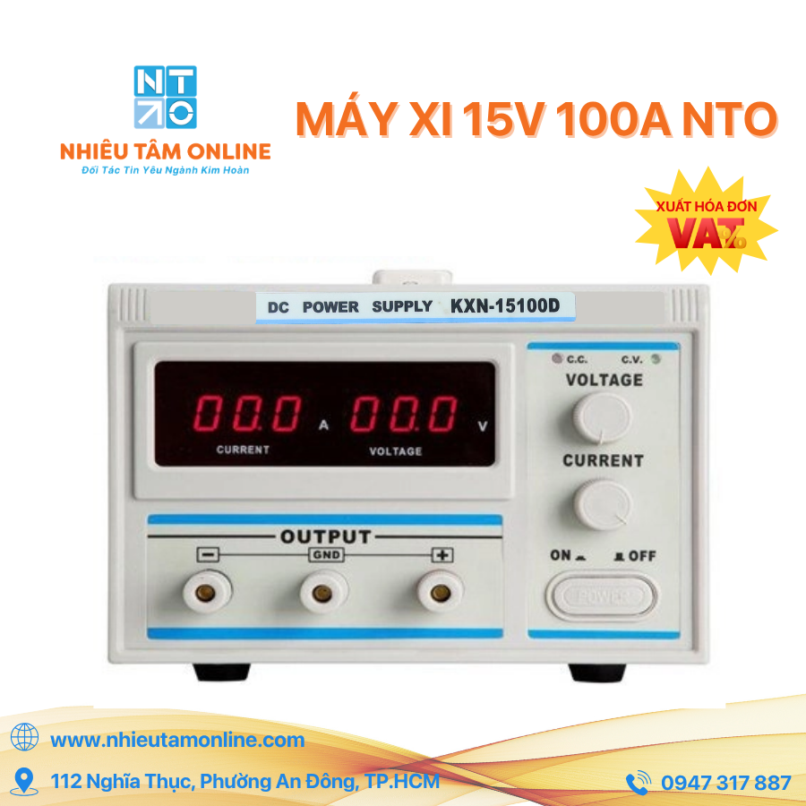 Máy Xi 15V - 100A NTO