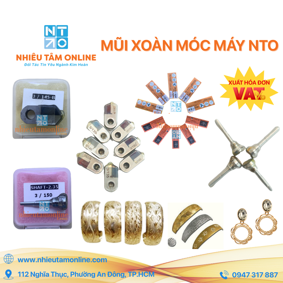 Mũi Xoàn Móc Máy NTO