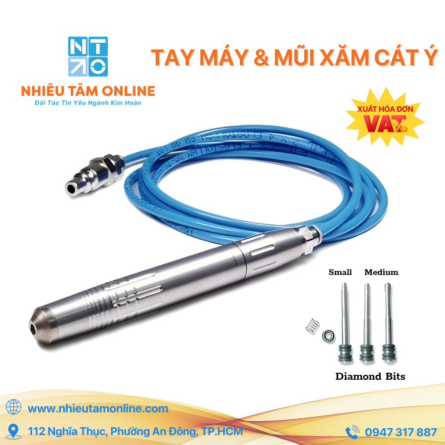 Tay Máy Và Mũi Xăm Cát Ý