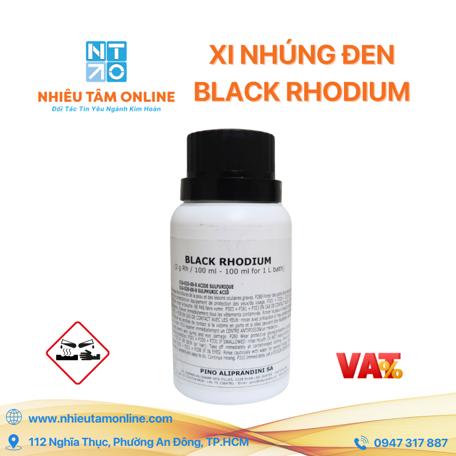 Xi Nhúng Đen - Black Rhodium