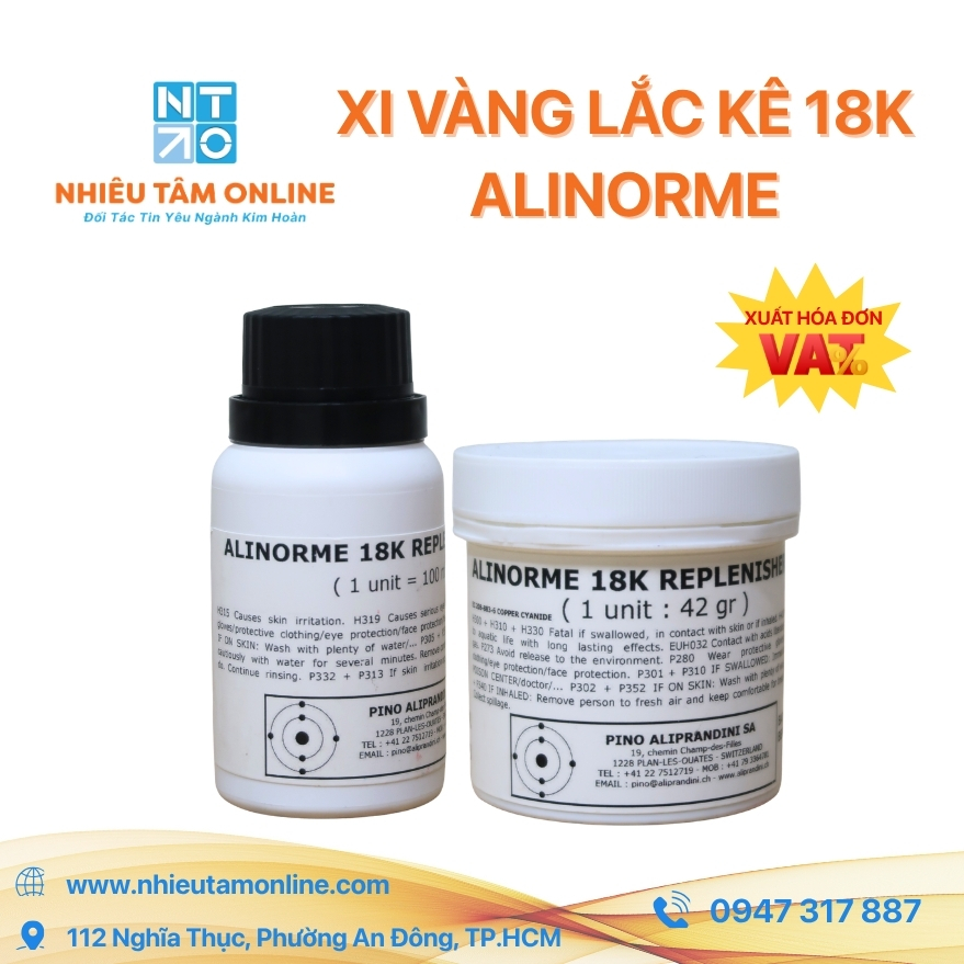 Xi Vàng Lắc Kê 18K Alinorme