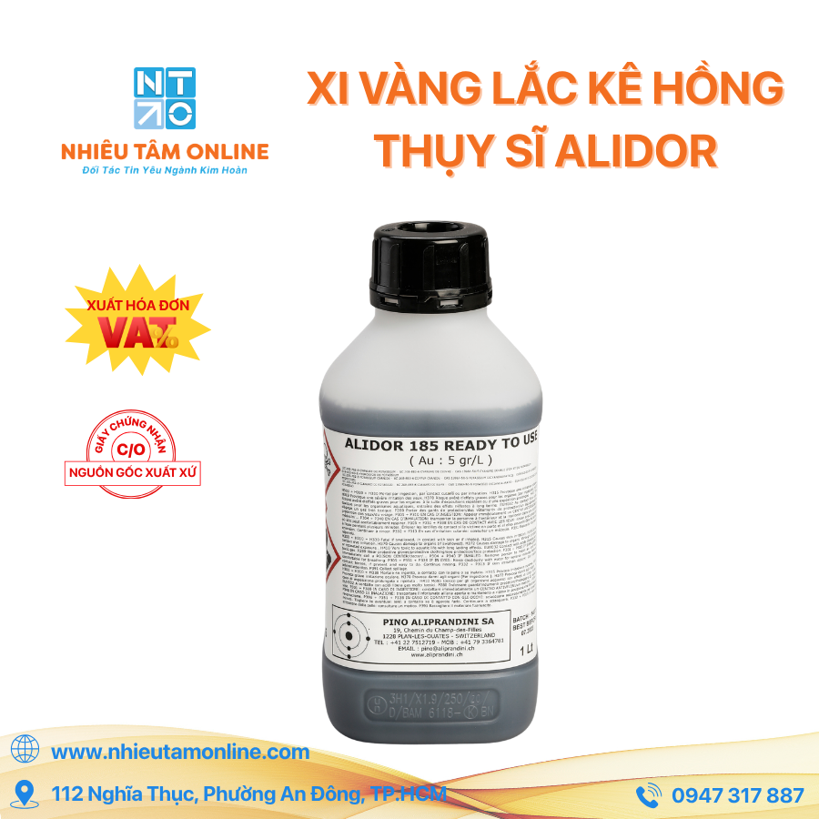 Xi Vàng Lắc Kê Hồng Thụy Sĩ Alidor