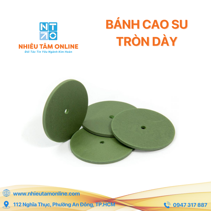 Bánh Cao Su Tròn Dày 20mm