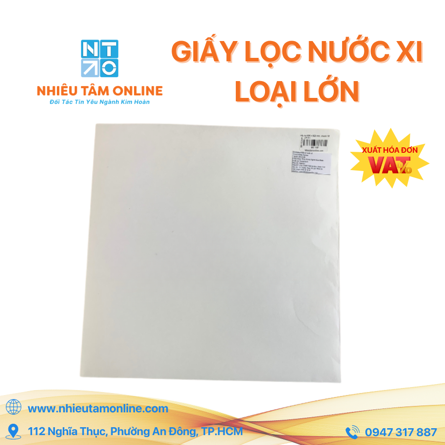 Giấy Lọc Nước Xi Loại Lớn