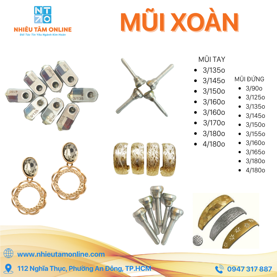 Mũi Xoàn Móc Máy NTO