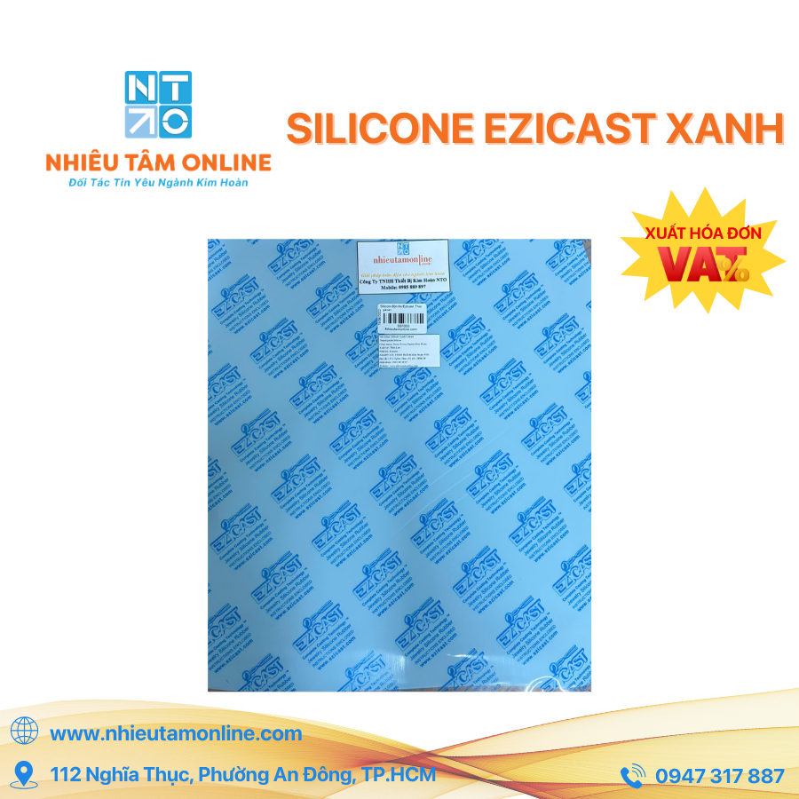 Silicone xanh độn lõi