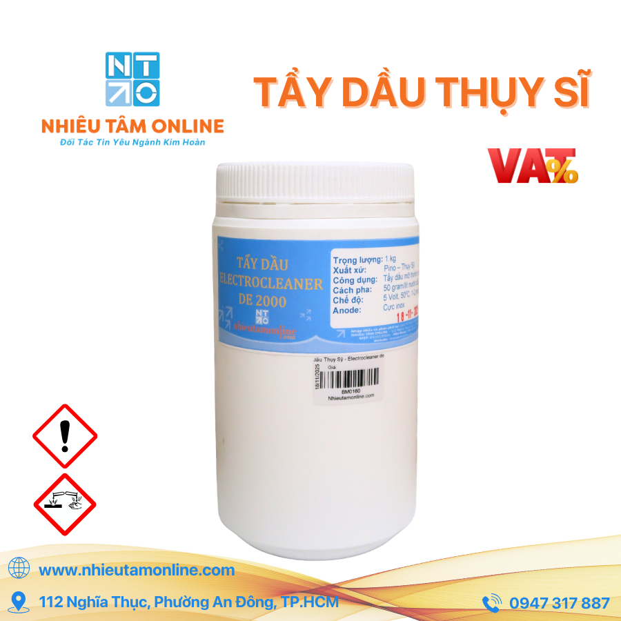 Tẩy dầu điện cao cấp Thụy Sỹ