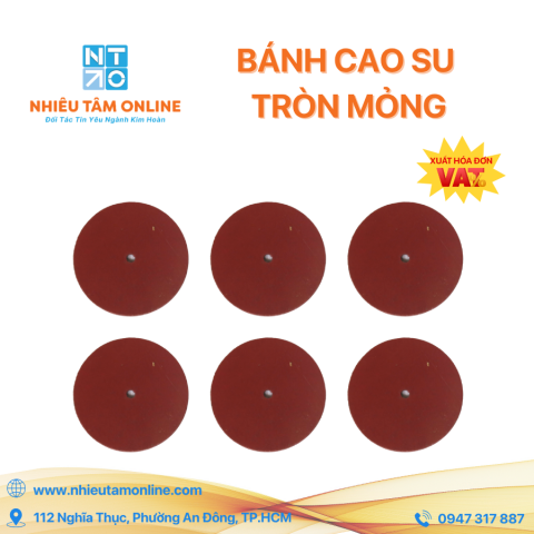 Bánh Cao Su Tròn Mỏng 20mm