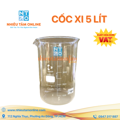 Cốc Thủy Tinh Đức 5000ml
