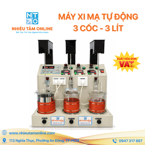 Máy Xi Mạ Tự Động 3 Cốc - 3 Lít