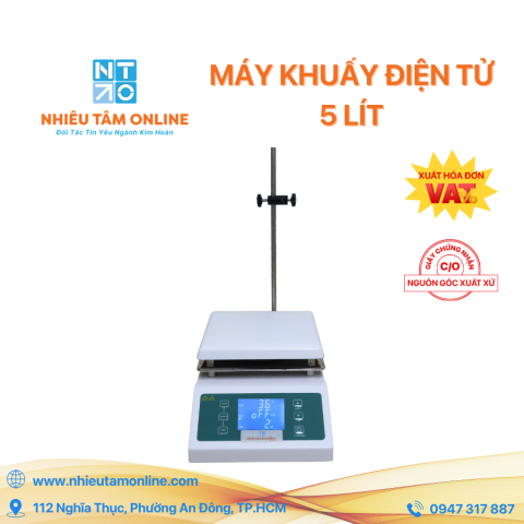 Máy Khuấy Từ Nhiệt Độ Cao 5 Lít