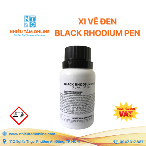 Xi Vẽ Đen - Black Rhodium Pen