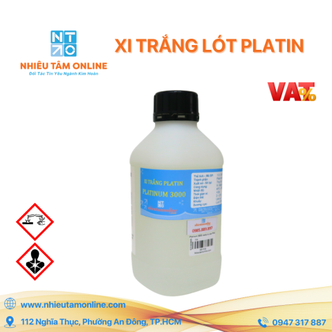 Xi trắng lót Platin