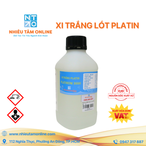 Xi Trắng Lót Platin