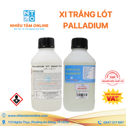 Xi Trắng Lót Palladium