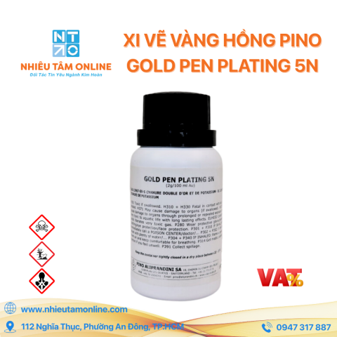 Xi Vẽ Vàng Hồng Pino - Gold Pen Plating 5N