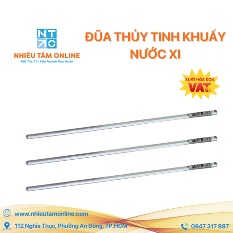 Đũa Thủy Tinh Khuấy Nước Xi