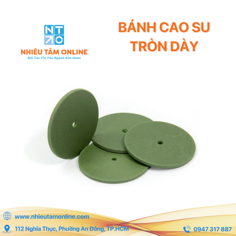 Bánh Cao Su Tròn Dày 20mm