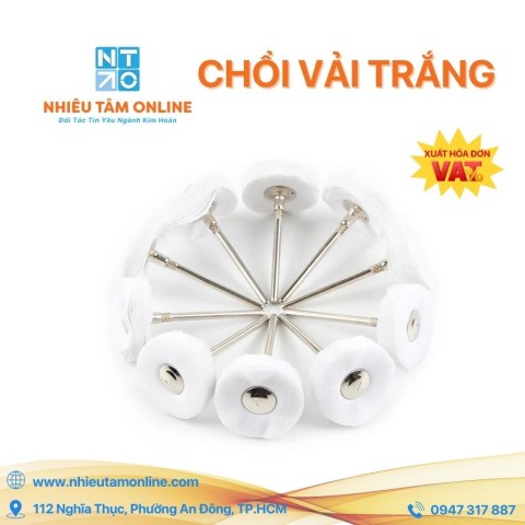 Chổi vải trắng 20mm