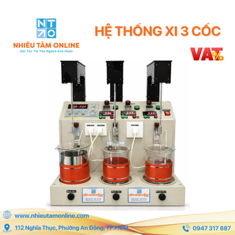 Hệ thống xi tự động 3 cốc - 3 lít