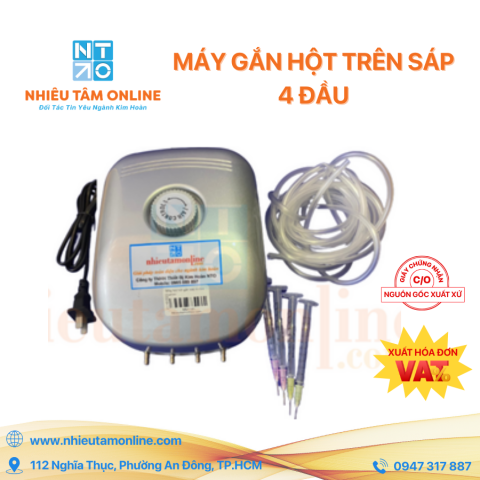 Máy Gắn Hột Trên Sáp 4 Đầu