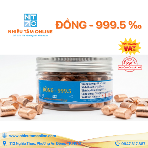 Đồng - 999.5 ‰