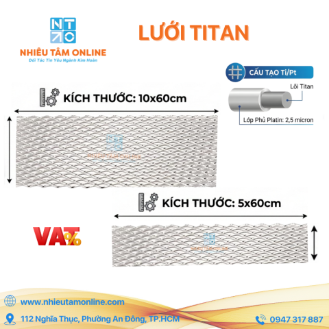 Lưới Titan/platin