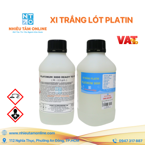 Xi trắng lót Platin