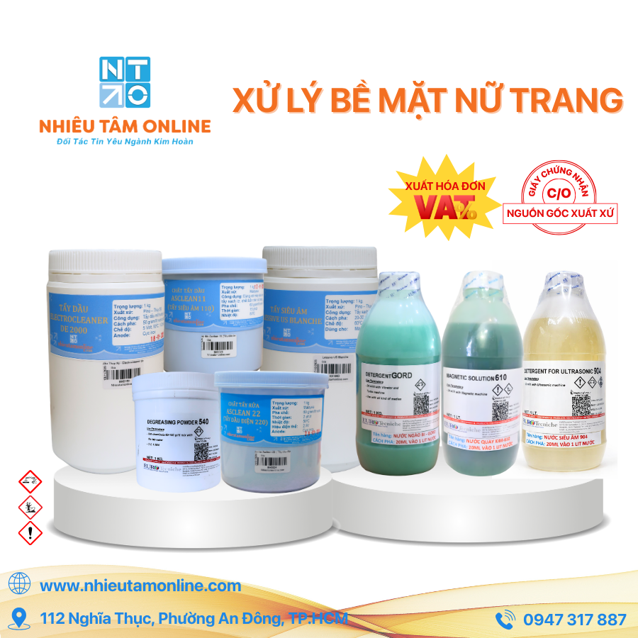 Xử Lý Bề Mặt Nữ Trang